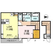 グレース北市の間取り画像
