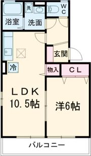 ハーベスト大和 D棟の間取り画像
