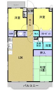 さくらヴィレッジAの間取り画像