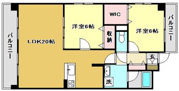 グランドール桜井の間取り画像