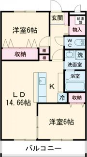 ル・シーノ東雲の間取り画像
