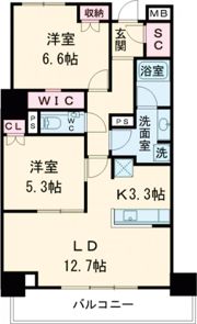 ザ・ハウス豊橋WESTの間取り画像