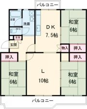 吹上団地 9号棟の間取り画像