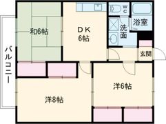 エステートピア瀬田A棟の間取り画像