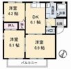 ヴィ・ラフィネ旗ケ崎 2号館の間取り画像