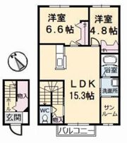 シャーメゾンピア A棟の間取り画像