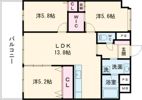 ロイヤルコンフォート龍田の間取り画像