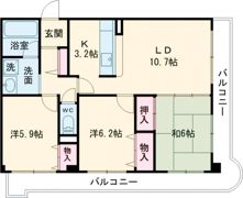 パルコートの間取り画像