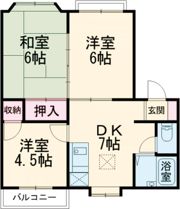 パストラールEの間取り画像