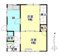 伊木貸家Ⅱ4の間取り画像