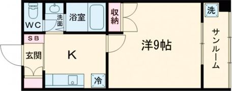 ニシダコーポ西ノ京の間取り画像