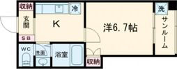 ニシダコーポ西ノ京の間取り画像