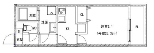 アドバンス中広町の間取り画像