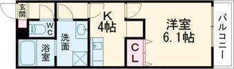 アドバンス中広町の間取り画像