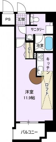グランドポレストーネ大手町弐番館の間取り画像