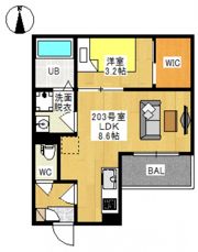 REGALEST 神田町Ⅳ（レガリスト カンダチョウフォー）の間取り画像