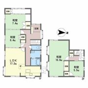 吉成南町借家 吉村正次邸の間取り画像