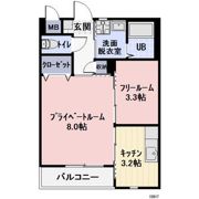 エステート若石山の間取り画像