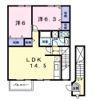 ドゥー ベルジュ Aの間取り画像