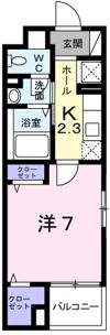 パティオの間取り画像