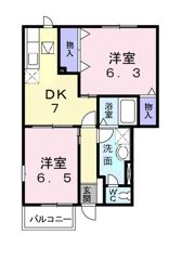 メゾングレース Bの間取り画像