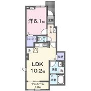 綾川町アパートAの間取り画像