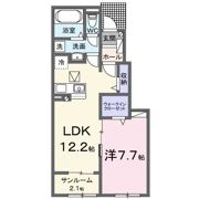JADA House滝宮Bの間取り画像