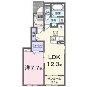 JADA House滝宮Cの間取り画像