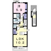アンジュ宝塚の間取り画像