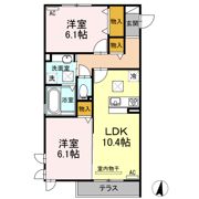 プランドールⅧ B棟の間取り画像