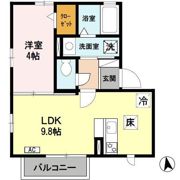 ルーナ西大寺の間取り画像