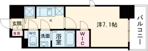 エスリード神戸三宮ラグジェの間取り画像
