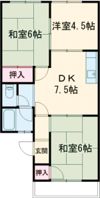 浜の宮スカイハイツの間取り画像