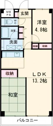 パスコグランドマンション青梅の間取り画像