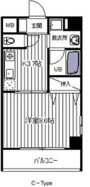 メズューセラ五橋の間取り画像