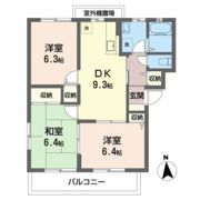 ヴィラージュ帆立 A棟の間取り画像