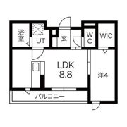 アパートメントハウス針崎Iの間取り画像