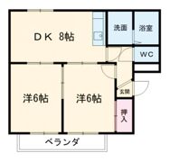 クレール福清水の間取り画像