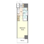 S-RESIDENCE岐阜駅 FR付与、初期費用0円(別途火災保険料)、家具家電キャンペーン実施中!の間取り画像