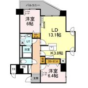 ヴィラ福住の間取り画像