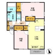 ベルレージュ Eの間取り画像