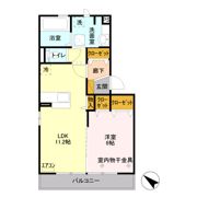 レグラス稲里Fの間取り画像