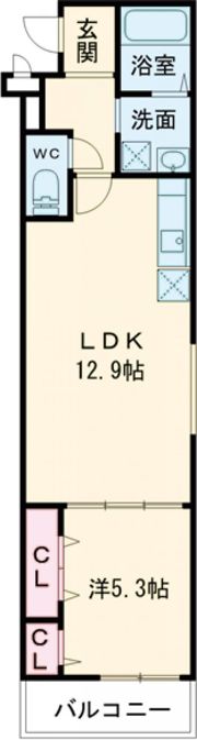フジパレス上牧駅前の間取り画像