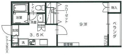 ベル・ビュー松井Bの間取り画像