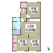 フロンティアⅡ G棟の間取り画像