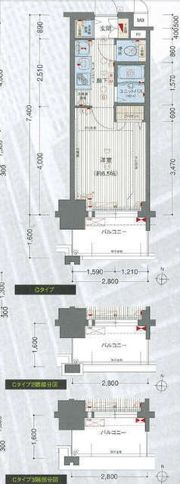 プレサンス名古屋STATIONアブソリュートの間取り画像