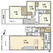 東大泉戸建の間取り画像