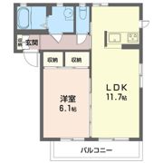 カトリーヌ Fの間取り画像