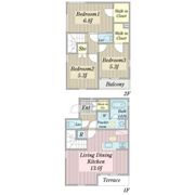 レイール勝川の間取り画像
