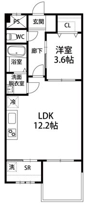 クレセール2の間取り画像
